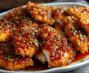 Baked Crunchy Hot Honey Chicken