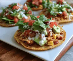 Rotisserie Chicken Tostadas