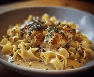 Chicken with Buttered Noodles