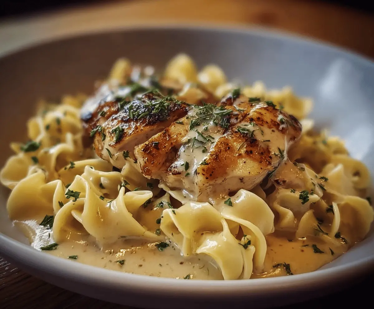 Chicken with Buttered Noodles — cozy classic comfort meal