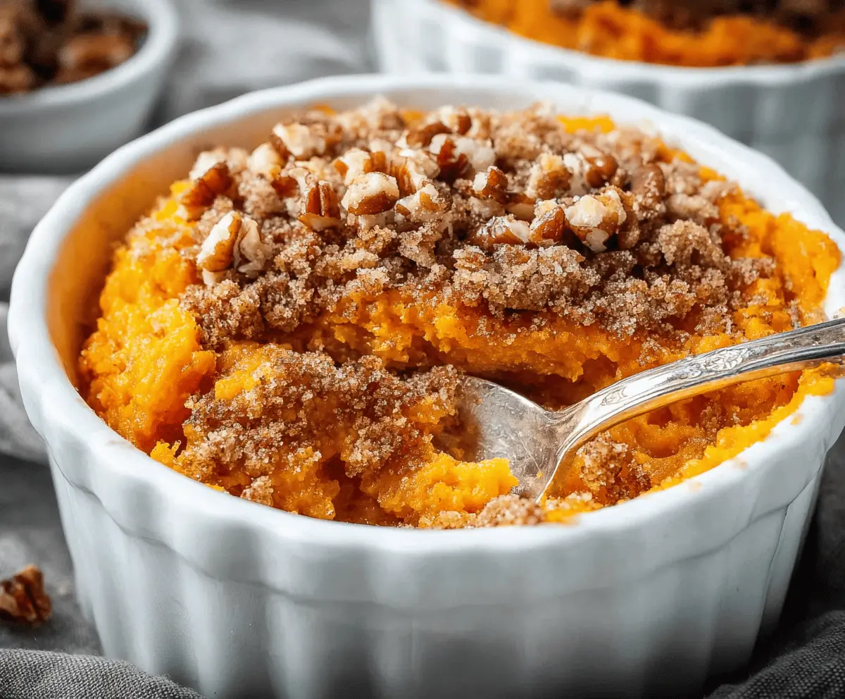 Easy Copycat Ruth’s Chris Sweet Potato Casserole