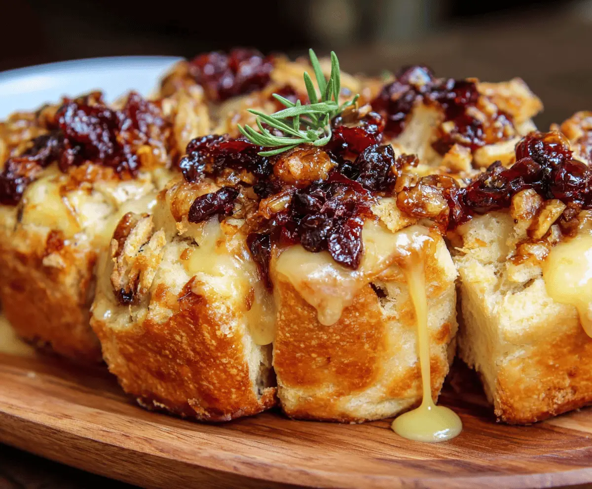 Easy Cranberry Brie Bread Bites