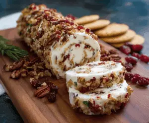 Cranberry Pecan Cheese Log
