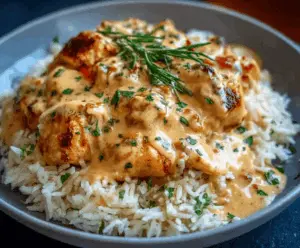 Creamy Smothered Chicken and Rice
