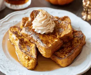 Fall Pumpkin French Toast Breakfast
