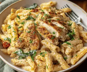 Garlic Parmesan Chicken Pasta