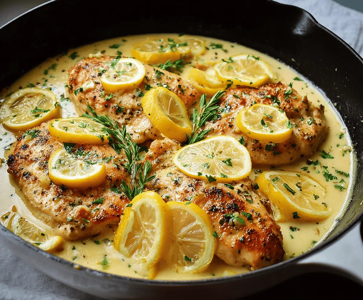 Easy Lemon Garlic Chicken Skillet