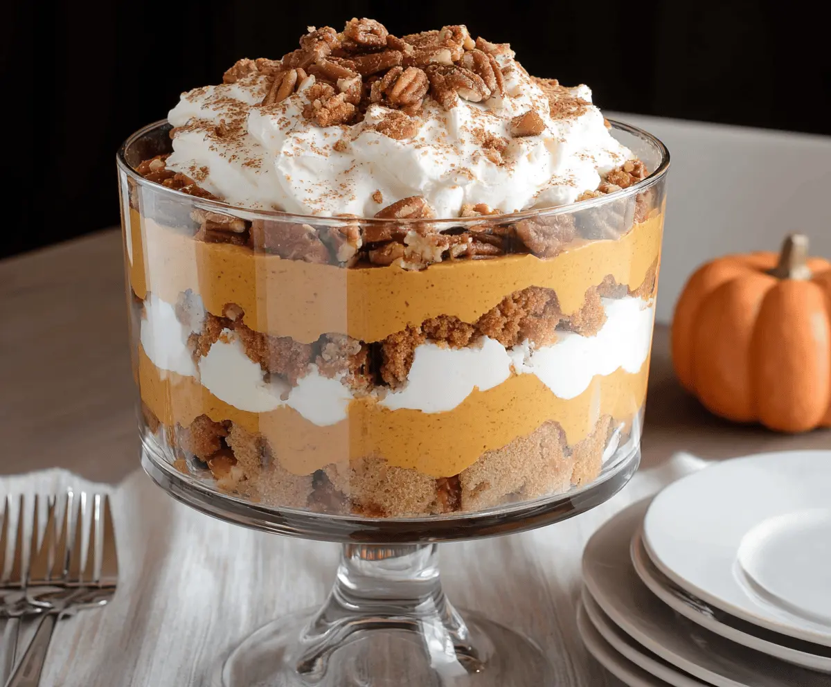 Easy Maple Pecan Pumpkin Cheesecake Trifle