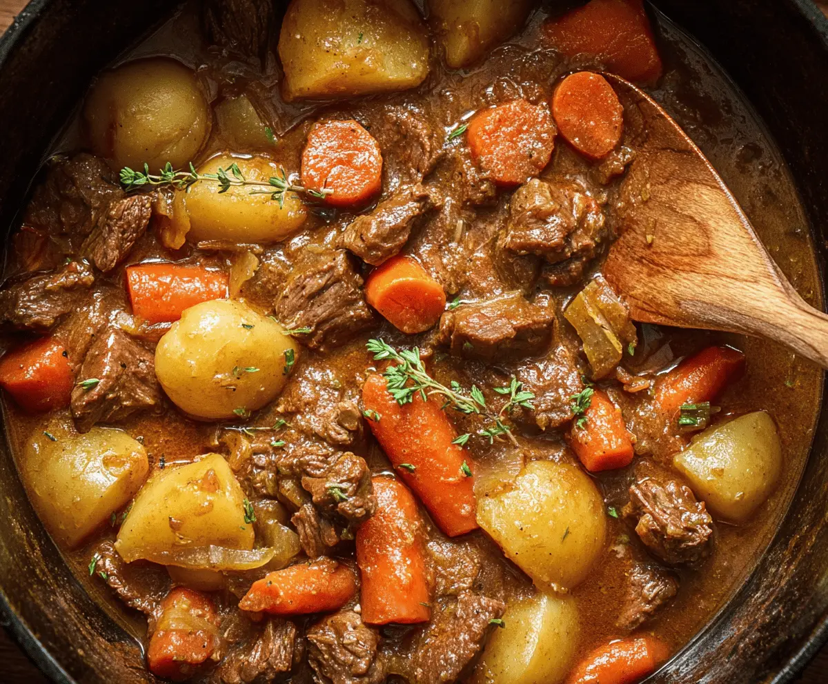 Classic Old Fashioned Beef Stew Recipe