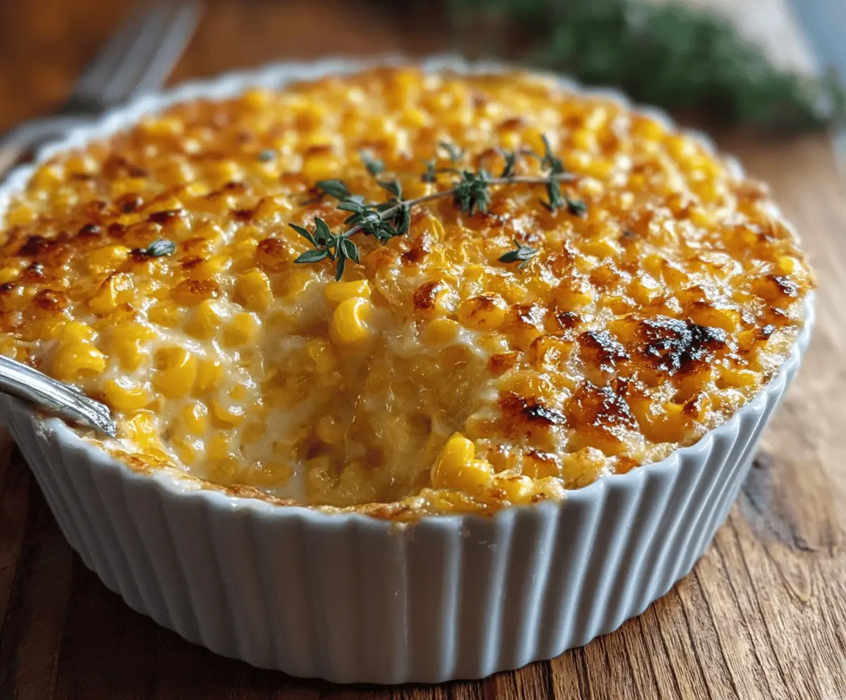 Easy Sweet Honey Corn Casserole