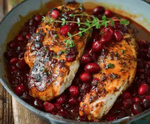 Turkey Breast with Cranberry Orange Sauce