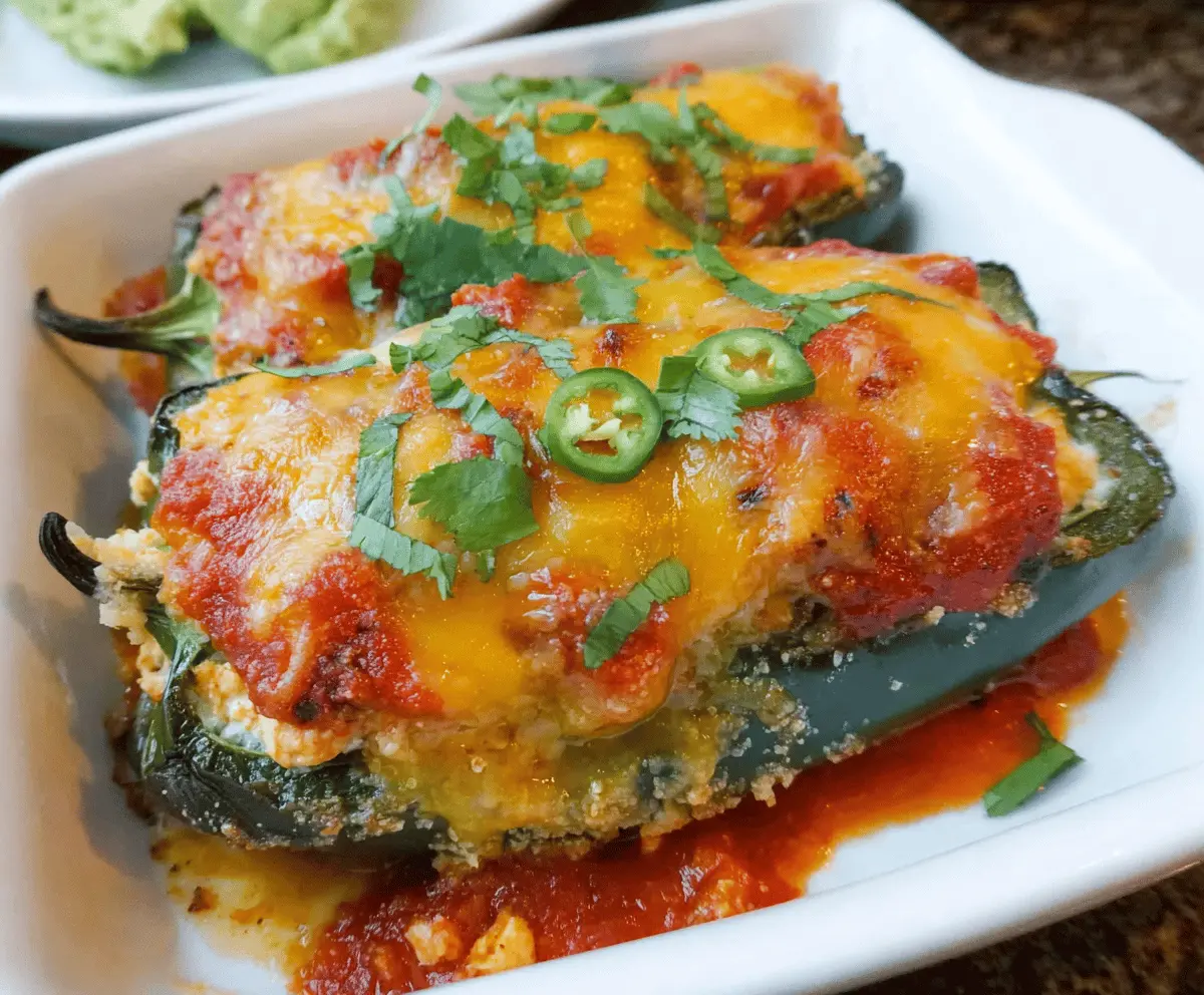 Easy Baked Chicken Chili Relleno
