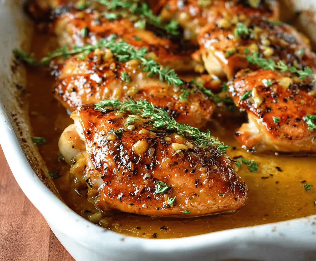 Easy Baked Honey Dijon Chicken