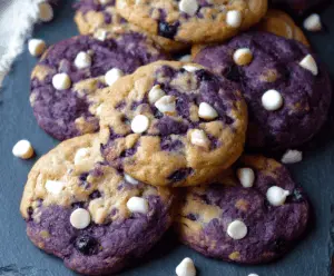 Bakery-Style Blueberry White Chocolate Chip Cookies