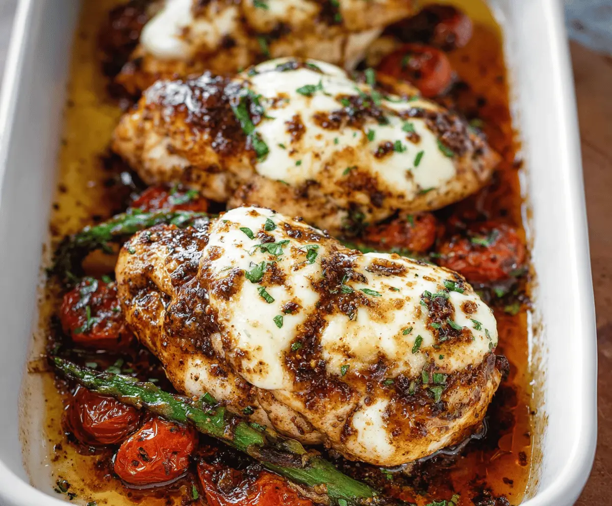 Easy Balsamic Chicken with Mozzarella