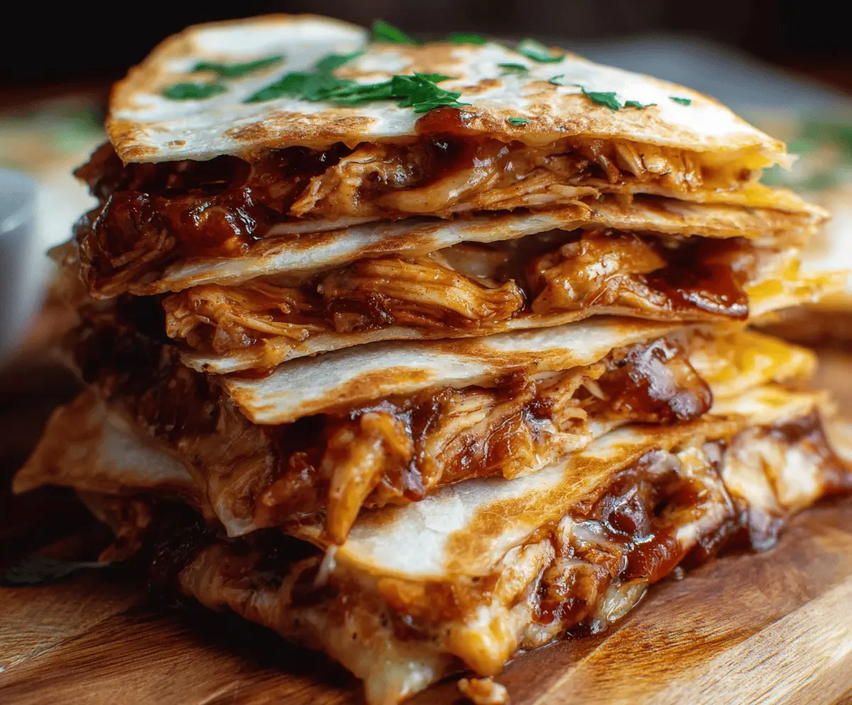 Easy BBQ Chicken Quesadilla Recipe