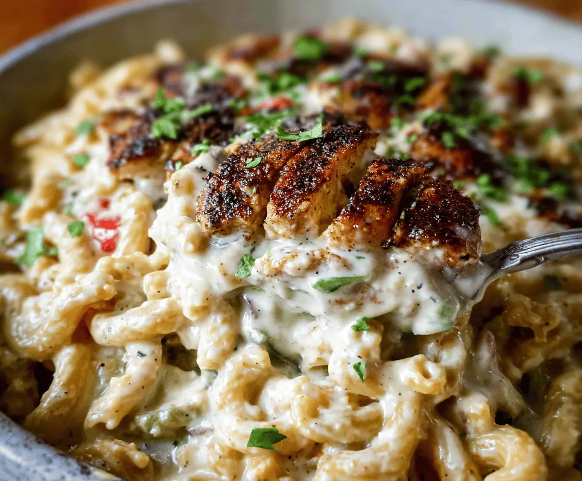 Creamy Blackened Cajun Chicken Alfredo
