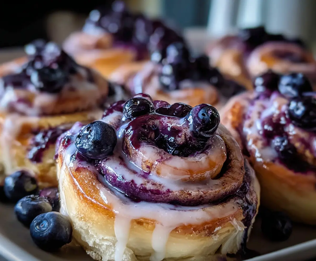 Easy Blueberry Cinnamon Rolls Recipe