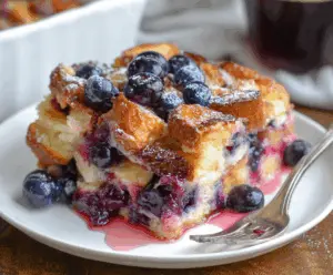 Blueberry French Toast Casserole