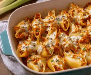 Buffalo Chicken Stuffed Shells