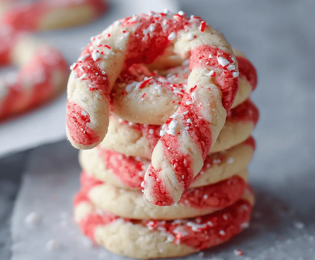 Easy Candy Cane Cookies Recipe