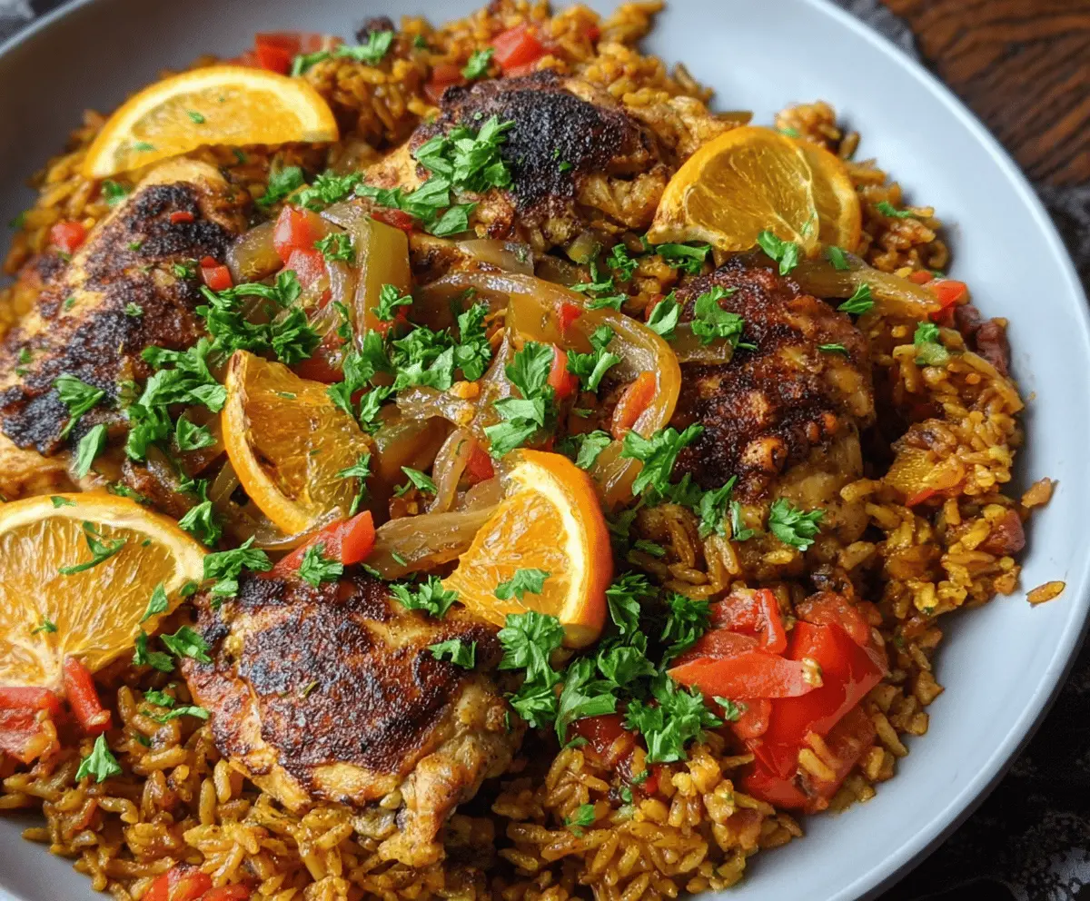 Easy Caribbean Chicken & Rice Recipe