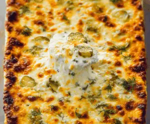 Cheesy Baked Pickle Dip
