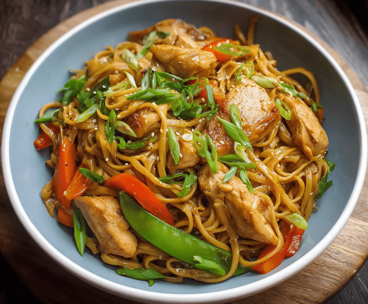 Easy Chicken Teriyaki Noodles