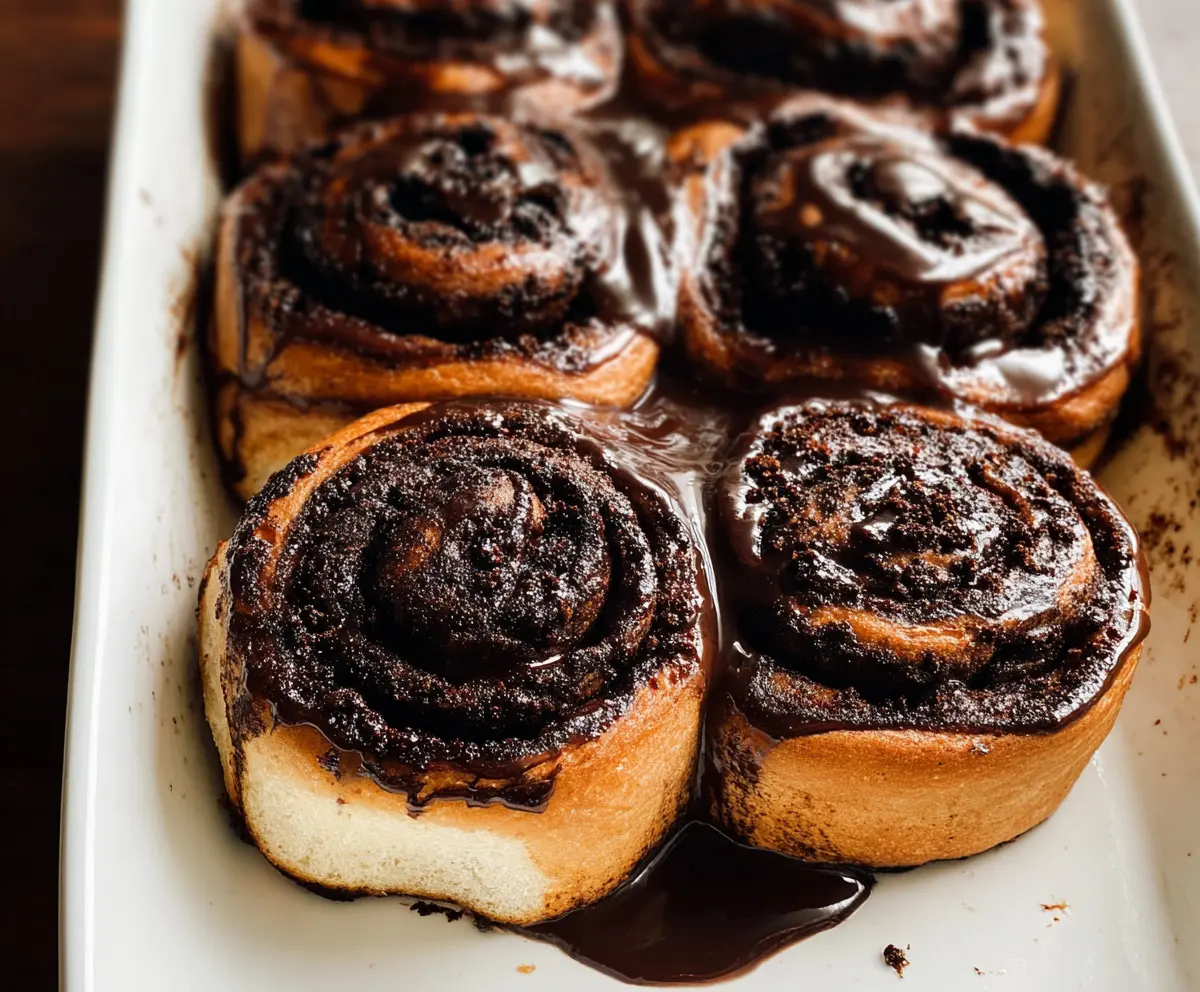Easy Chocolate Cinnamon Rolls