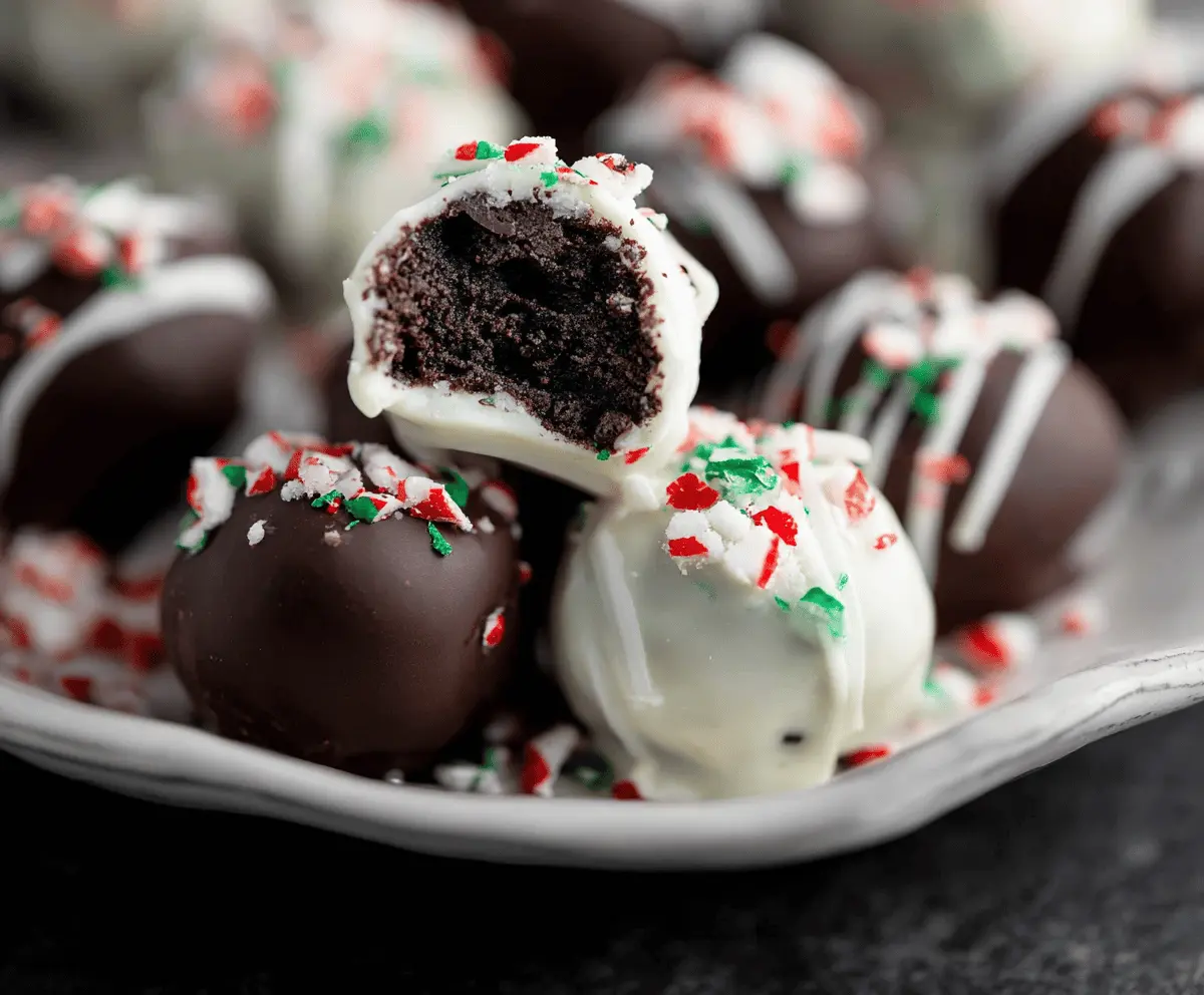 Easy Christmas Oreo Balls Recipe