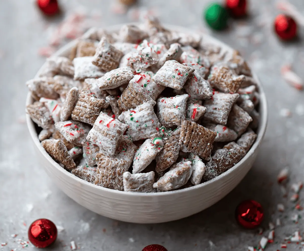 Easy Christmas Puppy Chow Recipe