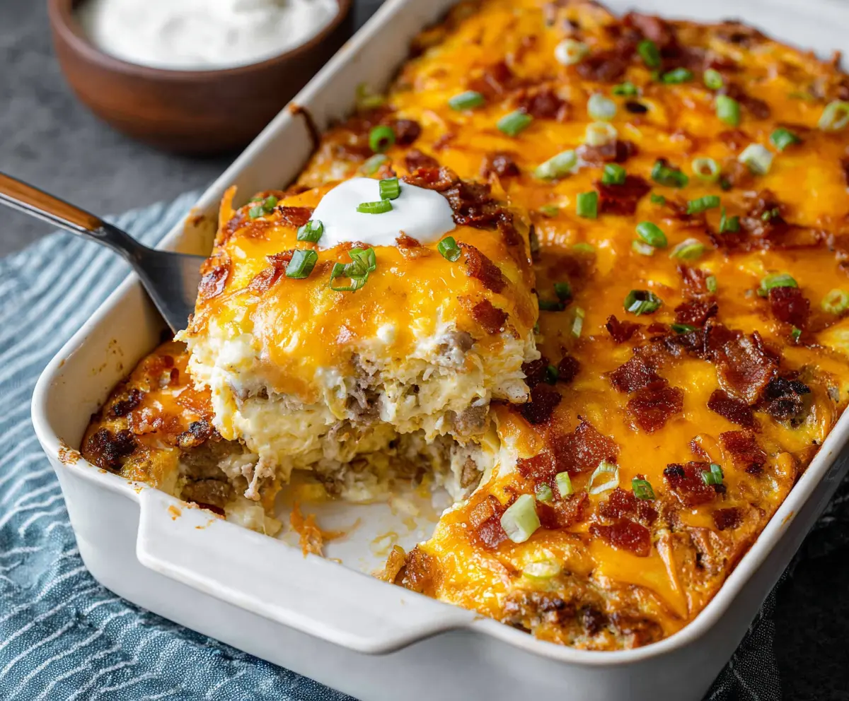 Easy Crack Breakfast Casserole Recipe