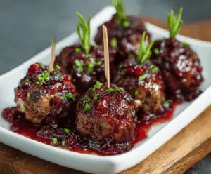 Cranberry Sauce Meatballs