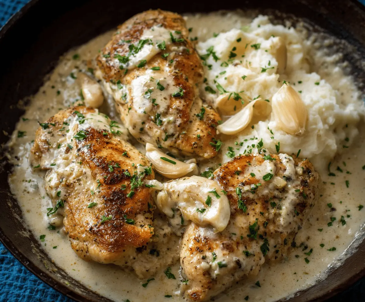 Creamy Garlic Chicken Recipe