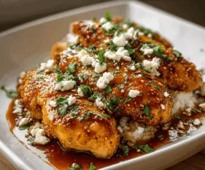 Crispy Hot Honey Feta Chicken