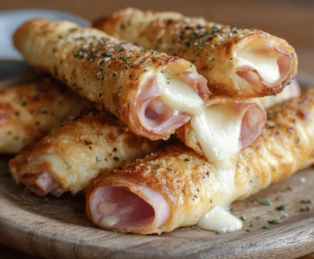 Easy Ham and Cheese Sticks Recipe