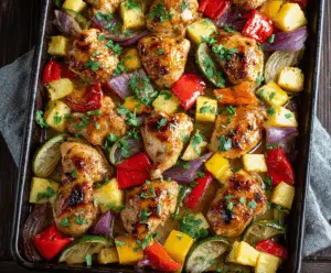 Hawaiian Chicken Sheet Pan