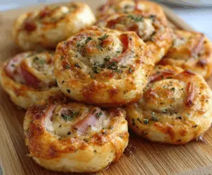 Hot Ham & Cheese Pinwheels