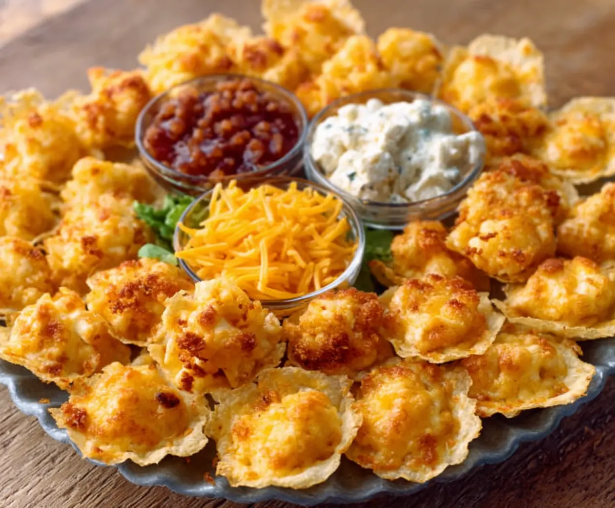 Delicious Iowa Party Bites served on a platter with vibrant garnishes