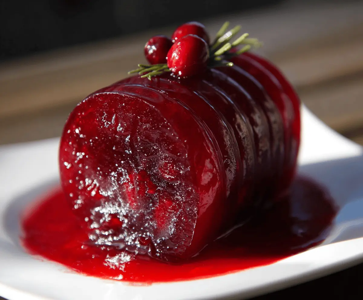 Easy Jellied Cranberry Sauce Recipe