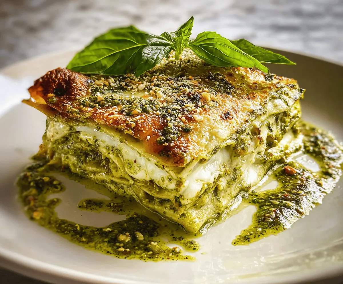 Easy Pesto Lasagna Recipe