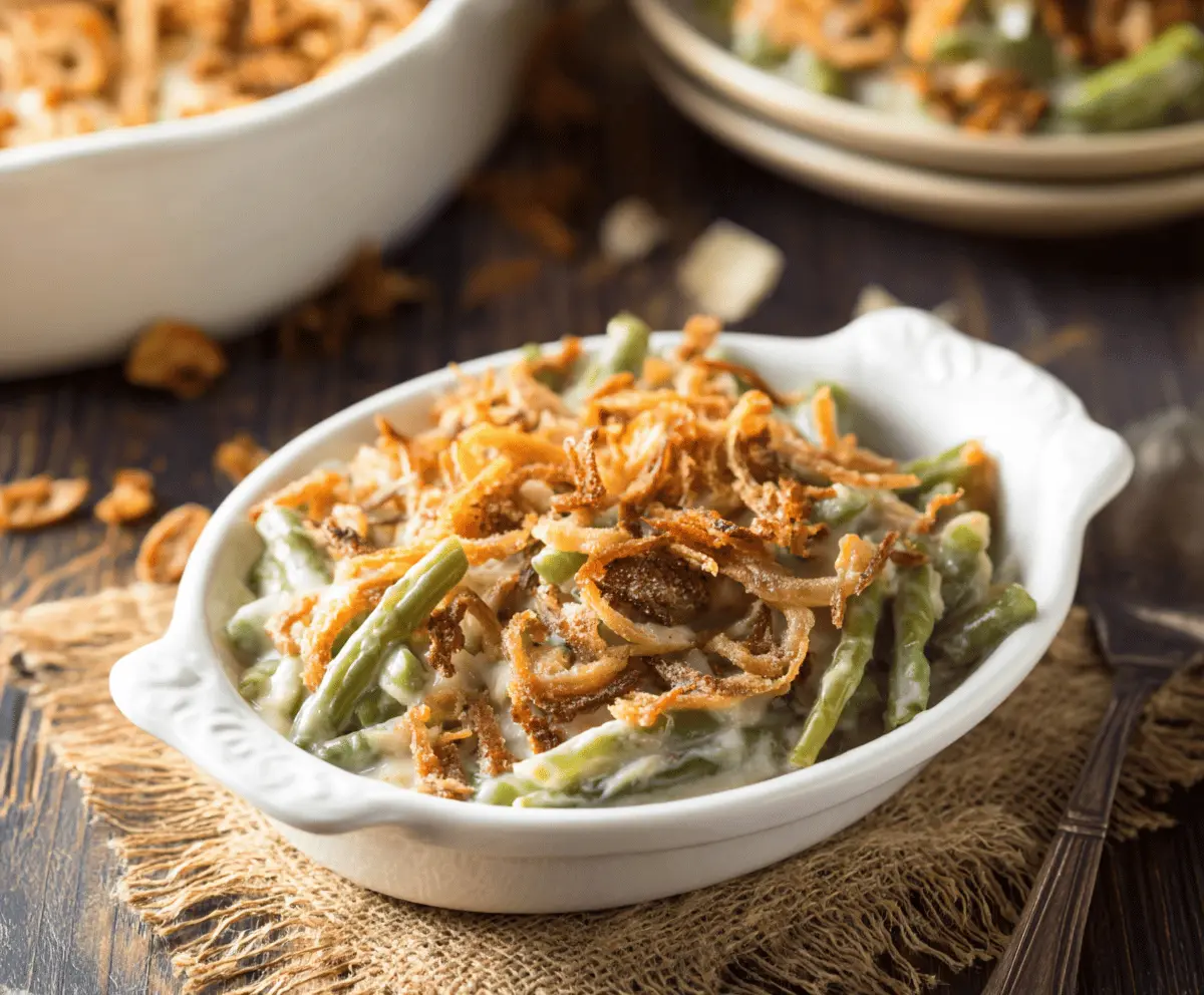 Easy Campbell’s Green Bean Casserole