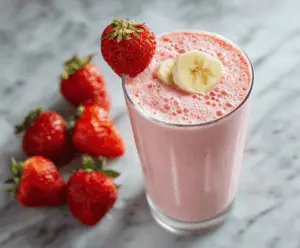 Strawberry Banana Greek Yogurt Smoothie