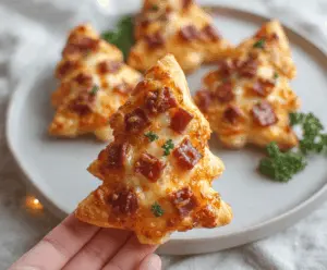 Puff Pastry Christmas Tree Pizza Bites