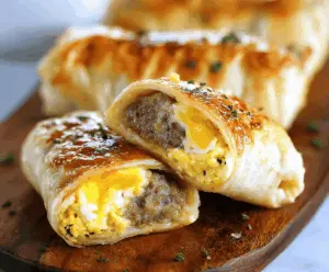 Sausage Egg Breakfast Roll-Ups