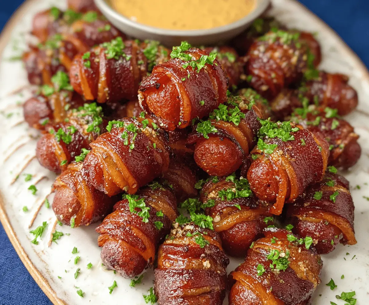 Savory Mustard Hasselback Kielbasa Bites