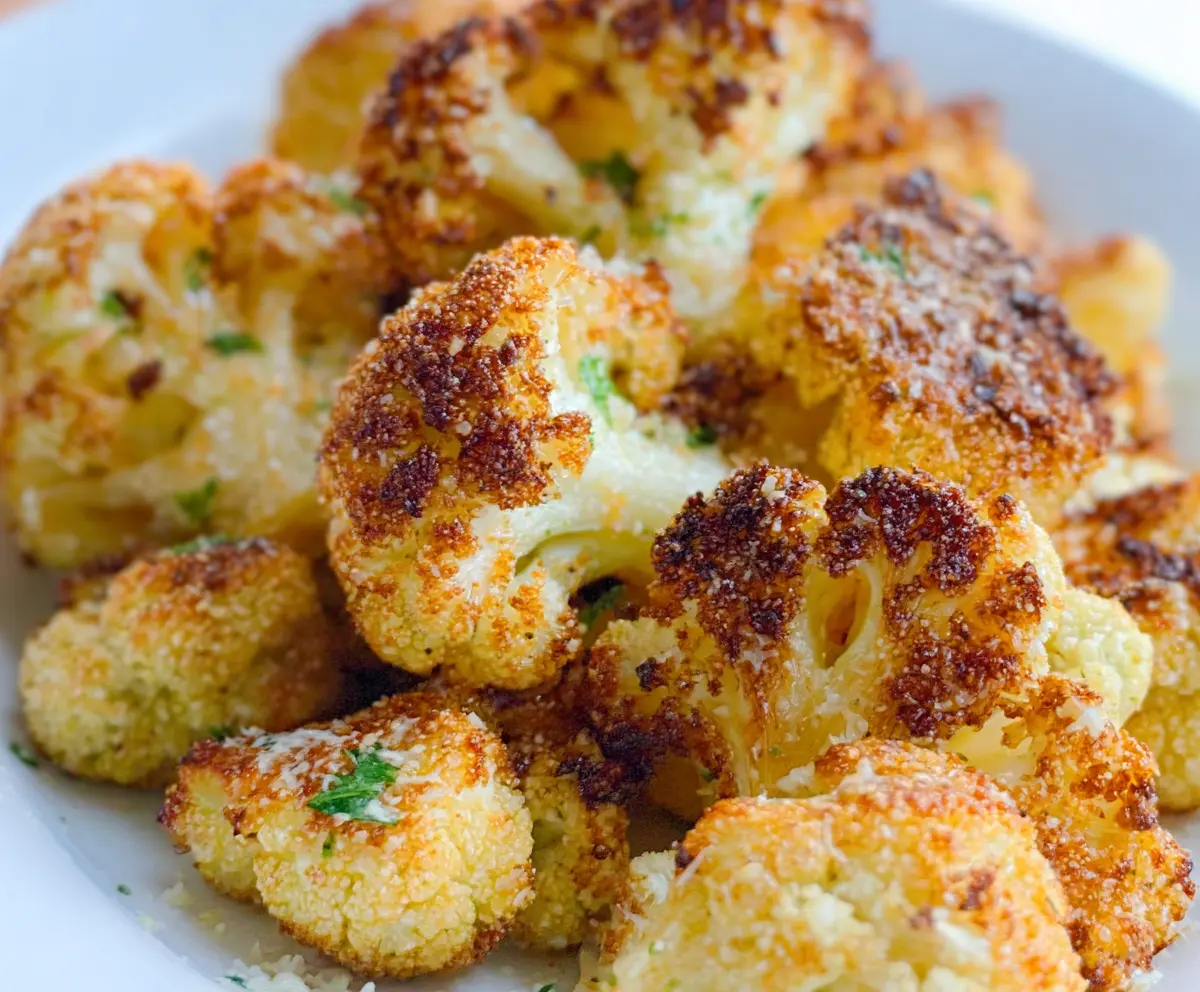 Crispy Air Fryer Parmesan Cauliflower