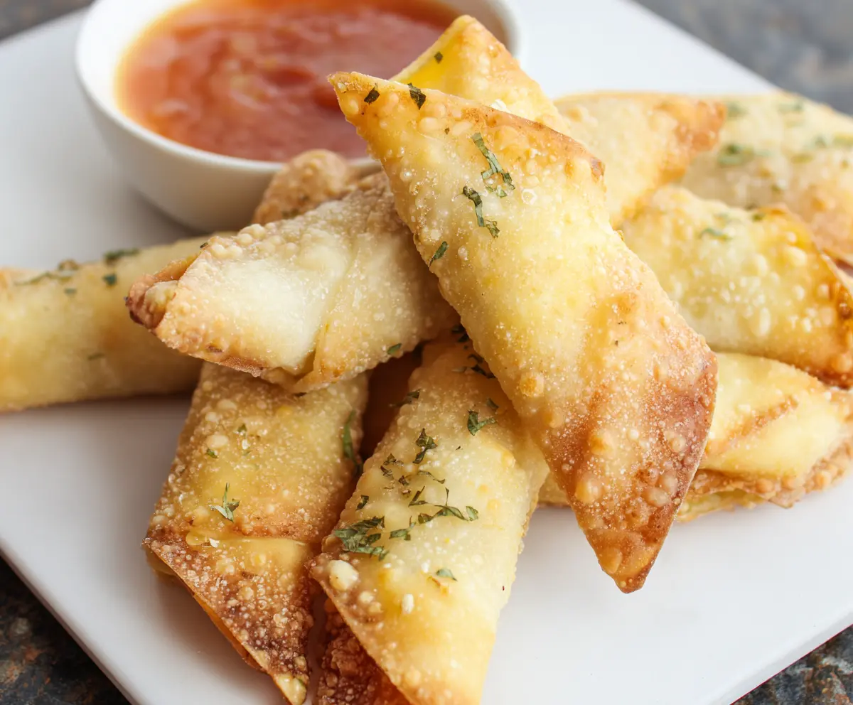 Crispy Air Fryer Mozzarella Wontons