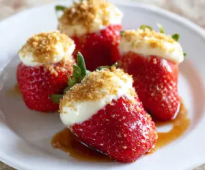 Cheesecake Stuffed Strawberries