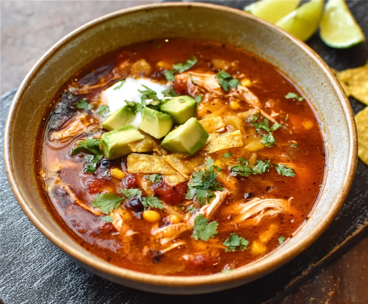 Easy Chicken Tortilla Soup Recipe